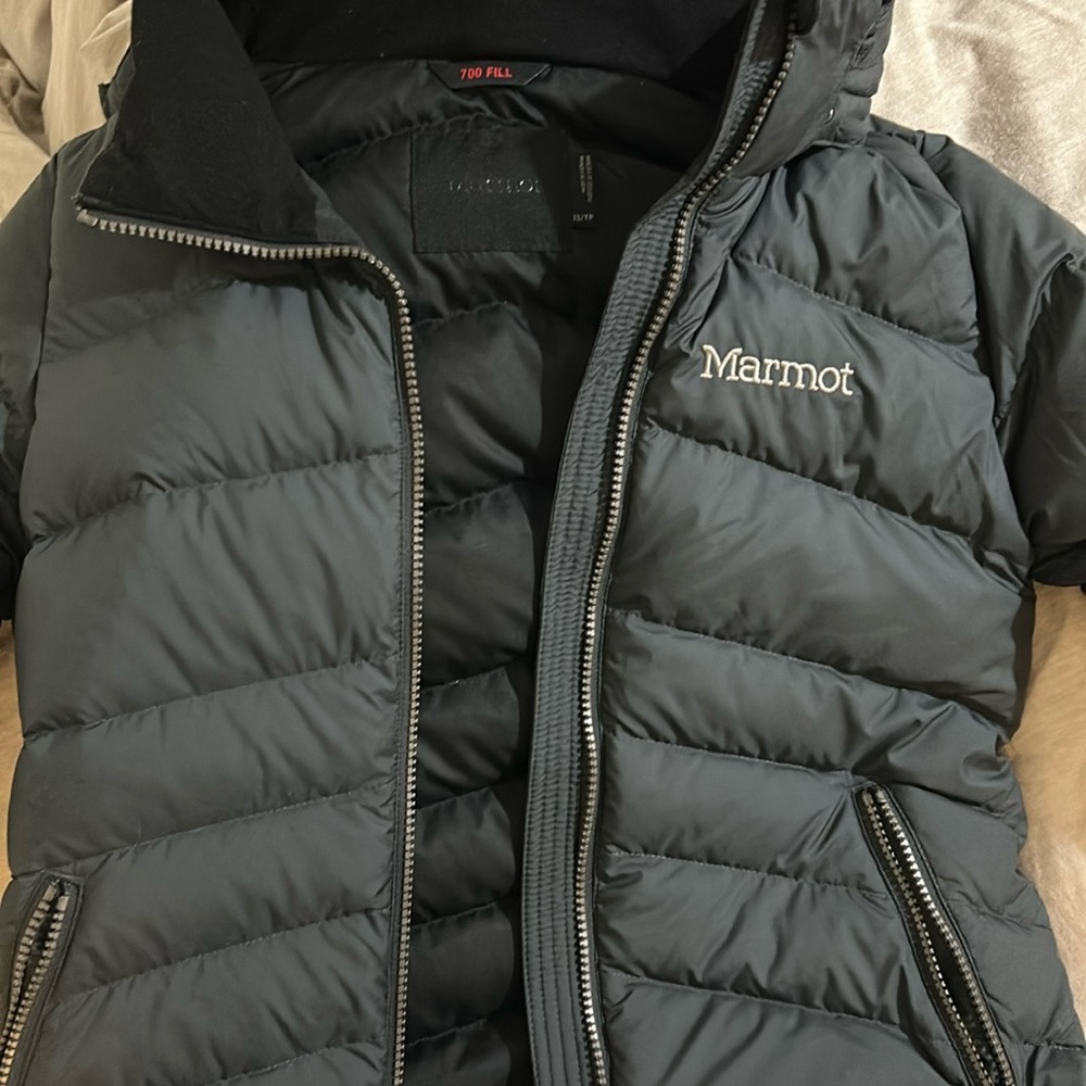 Marmot XS Dark Gray Down Jacket 700